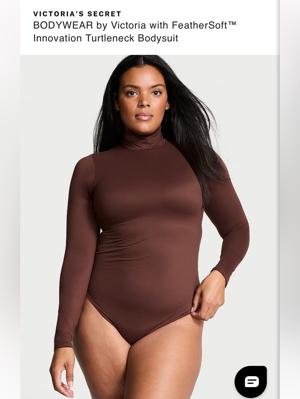 Victoria's Secret Turtleneck Bodysuit Brown XS